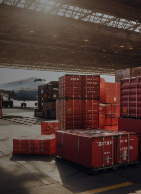 Smart Logistics header picture | © Atlantik Elektronik GmbH Warehouse and airplane | © Atlantik Elektronik GmbH